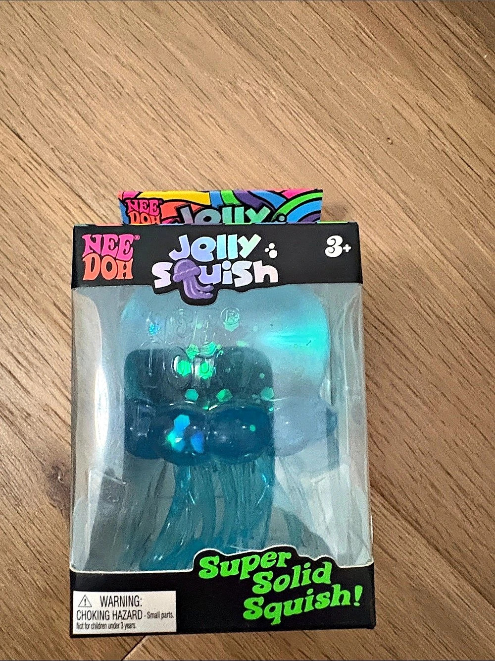 NeeDoh Jelly Squish Super Solid Squish Blue & Green NWT